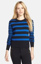 Thumbnail for your product : MICHAEL Michael Kors Stripe Crop Crewneck Sweater (Regular & Petite)