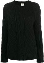 Black Cable Knit Sweater - ShopStyle UK