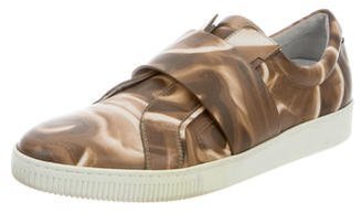 Calvin Klein Collection Leather Slip-On Sneakers