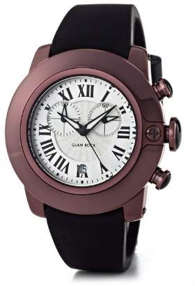 Glam Rock SoBe SB3020 – Watch Unisex – Quartz – Chronograph – Black Dial – Black Silicone bracelet