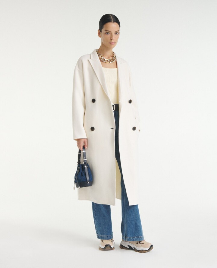 ecru wool coat