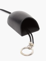 Thumbnail for your product : Lemaire Logo-debossed Leather Key Fob - Black