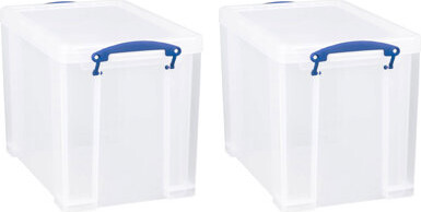 Really Useful Box Plastic Storage Bin Set