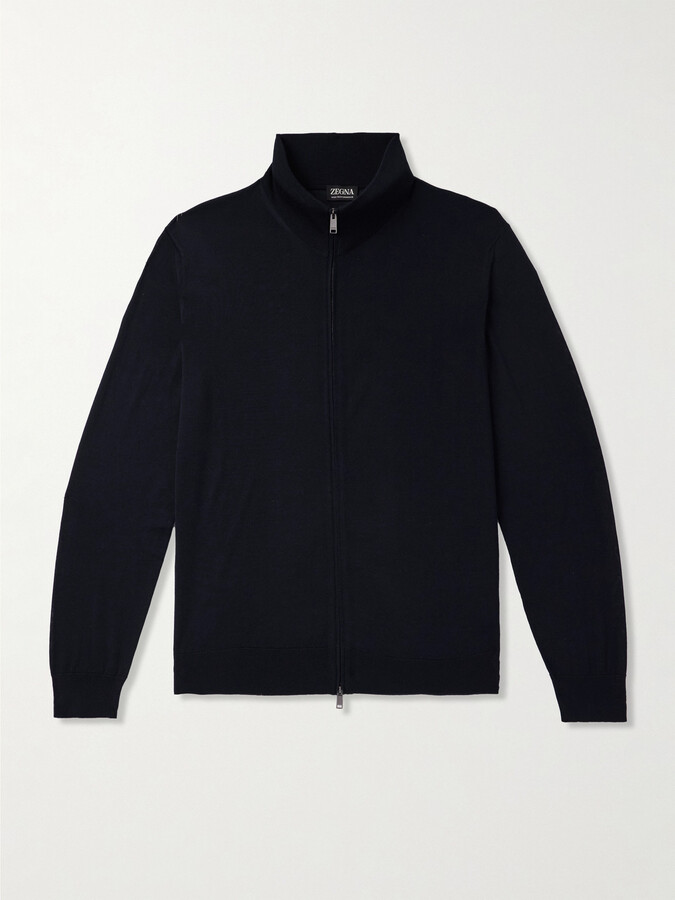 Ermenegildo Zegna Wool Zip-Up Cardigan