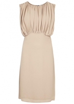 Thumbnail for your product : L'Agence Blush draped bodice crepe dress