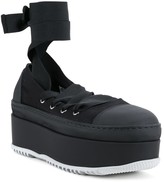 Thumbnail for your product : Marni Criss Cross Tie Ballerina Platforms