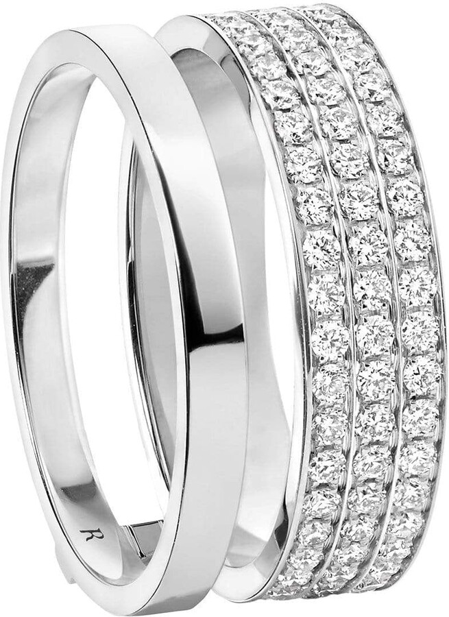 Repossi Berbere Module 2 Row Diamond Pave Ring