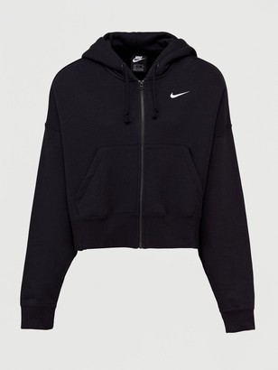 nike zip up jacket black