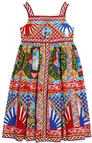 Thumbnail for your product : Dolce & Gabbana Children Printed cotton dress