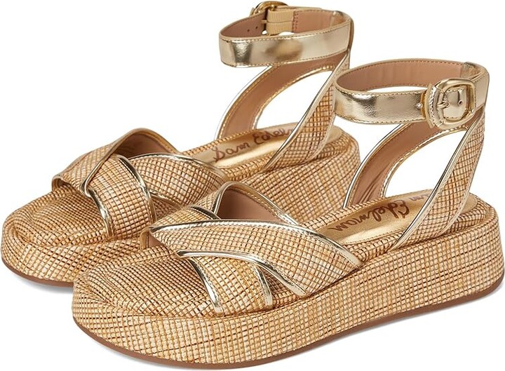 Sam Edelman Nylie Women's Sandals Sand Dune /Amber : 6 M Synthetic