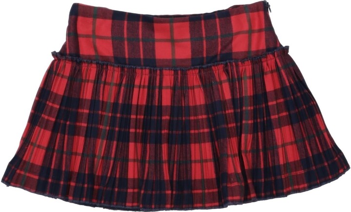 red plaid skirts