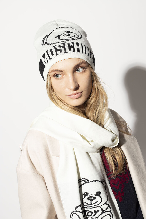 moschino scarf and hat
