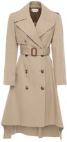 Thumbnail for your product : Alexander McQueen Cotton Gabardine Belted Trench Coat