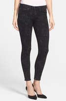 Thumbnail for your product : Vince 'Dylan' Ankle Skinny Jeans (Black Floral)