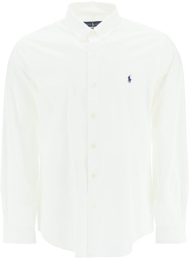 Polo Ralph Lauren Slim Fit Poplin Shirt | Shop the world's largest 