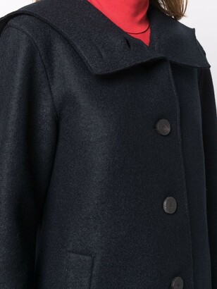 Harris Wharf London Single-Breasted Wool Coat