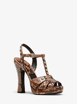 bellen bow platform sandals