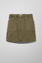 Thumbnail for your product : Weekday Maila Denim Skirt Khaki - Beige