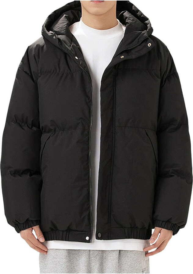 YOGALULU Korean Down Jacket Mens Padded Jacket Grey Womens Puffer Coat