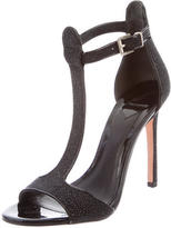 Thumbnail for your product : Brian Atwood Textured Leather Sandals
