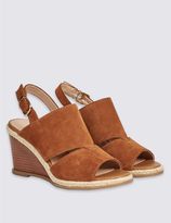 Thumbnail for your product : Marks and Spencer Suede Wedge Heel Sandals