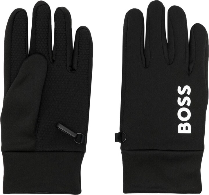 Boss Breathable Mesh Men's Indoor/Outdoor Synthetic Leather Mechanic Work  Gloves Black/Gray