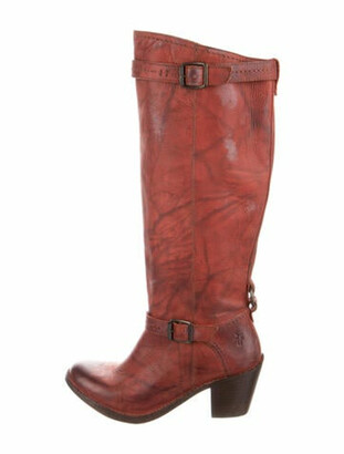 frye red booties