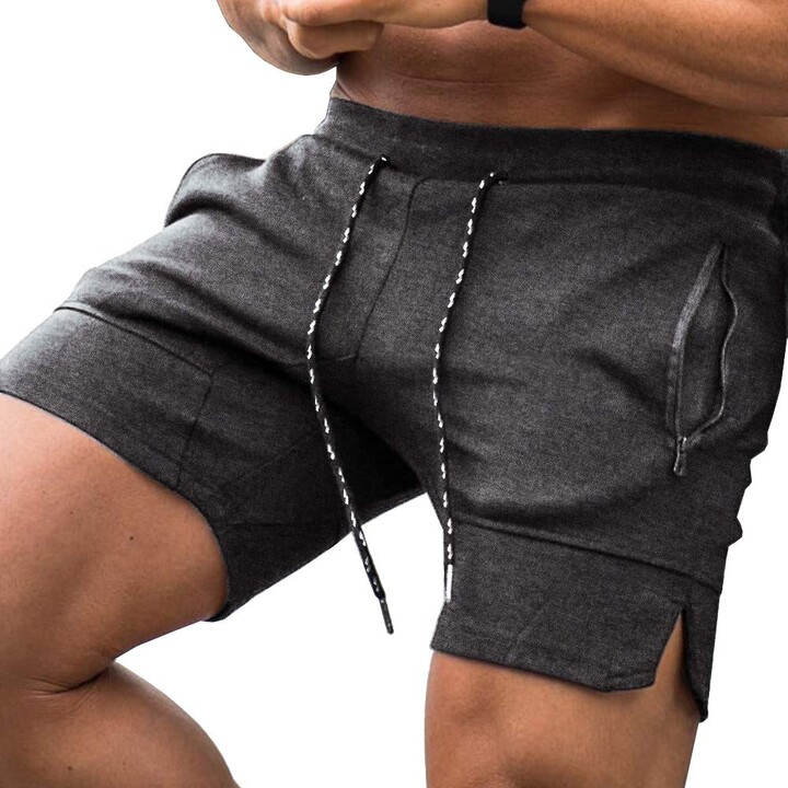 COOFANDY Men's Gym Workout Shorts Weightlifting Squatting Short Fitted