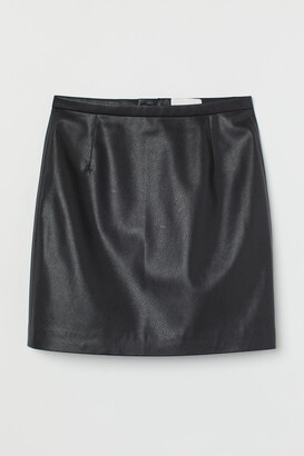 H&M Imitation leather skirt