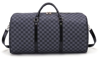 richports checkered tote shoulder bolsa