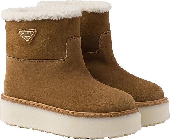 Prada Women's Suede Booties