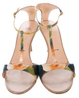 Thumbnail for your product : Vera Wang Printed T-Strap Sandals