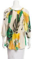 Thumbnail for your product : Tibi Silk Floral Print Blouse