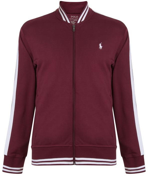 maroon polo jacket