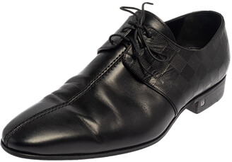 Louis Vuitton Black Leather Velcro Strap Derby Size 40.5 - ShopStyle  Lace-up Shoes