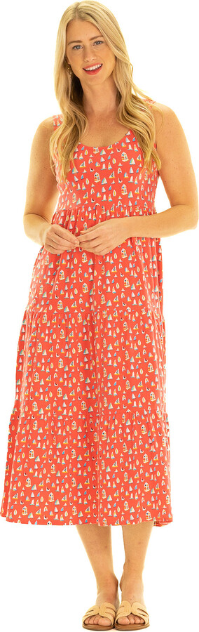 Duffield Lane The Lucy Dress in Leland Gal Set Sail Print