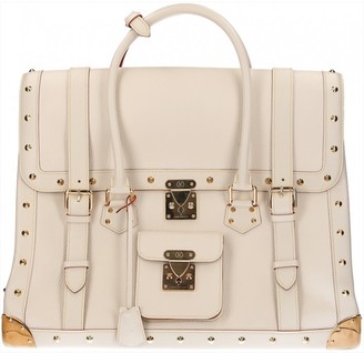 Louis Vuitton White Leather Travel bags