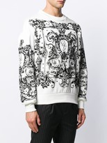 Thumbnail for your product : Dolce & Gabbana Floccato logo pullover
