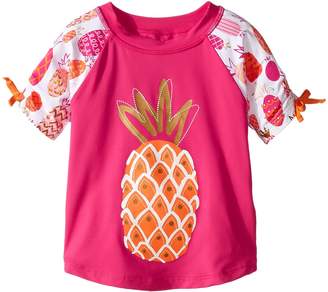 Hatley Tropical Pineapples Short Sleeve Rashguard (Toddler/Little Kids/Big Kids)