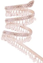 Thumbnail for your product : Rene Caovilla Cleo Chandelier Ankle-Wrap Crystal-Embellished Satin Sandals