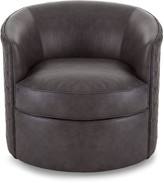Thumbnail for your product : Bernhardt Corbin Leather Swivel Chair
