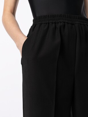 GOODIOUS Slit-Cuff Twill Trousers