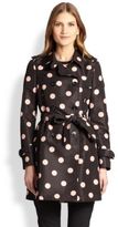 Thumbnail for your product : RED Valentino Polka-Dot Faille Trenchcoat