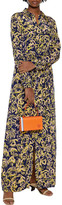 Thumbnail for your product : Diane von Furstenberg Amina Belted Printed Silk Crepe De Chine Maxi Shirt Dress