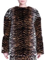 Thumbnail for your product : Stella McCartney Tiger Print Faux Fur Top