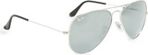 Thumbnail for your product : Ray-Ban Mirrored Original Aviator Sunglasses