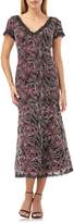 Thumbnail for your product : JS Collections Embroidered Mesh Dress