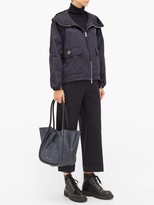 Thumbnail for your product : Moncler Acier Technical Gabardine Hooded Jacket - Navy