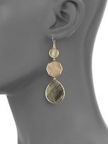 Thumbnail for your product : Ippolita Polished Rock Candy Black Shell & 18K Yellow Gold Crazy 8s Drop Earrings