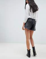 Thumbnail for your product : One Teaspoon Rollers Denim Shorts With Raw Hem
